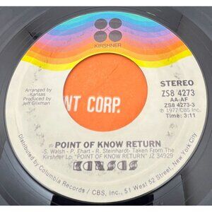 Kansas Point of No Return / Closet Chronicles 45 Classic Rock 70s Kirshner VG+